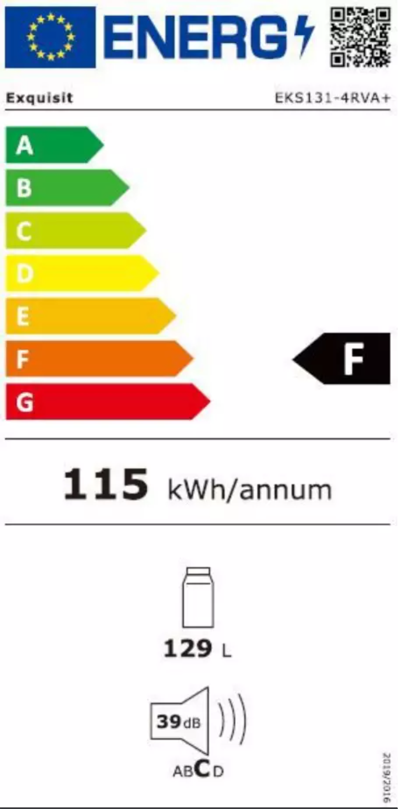 Page 1 de la notice Manuel utilisateur Exquisit EKS 131-4RV A+