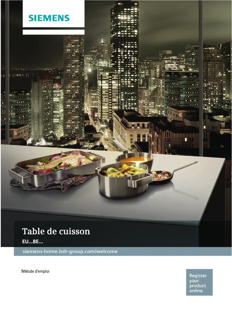 Page 1 de la notice Manuel utilisateur Siemens EU611BEB1E