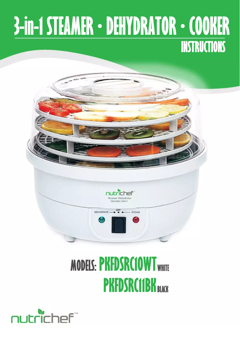 Page 1 de la notice Manuel utilisateur Nutrichef PKFDSRC11BK
