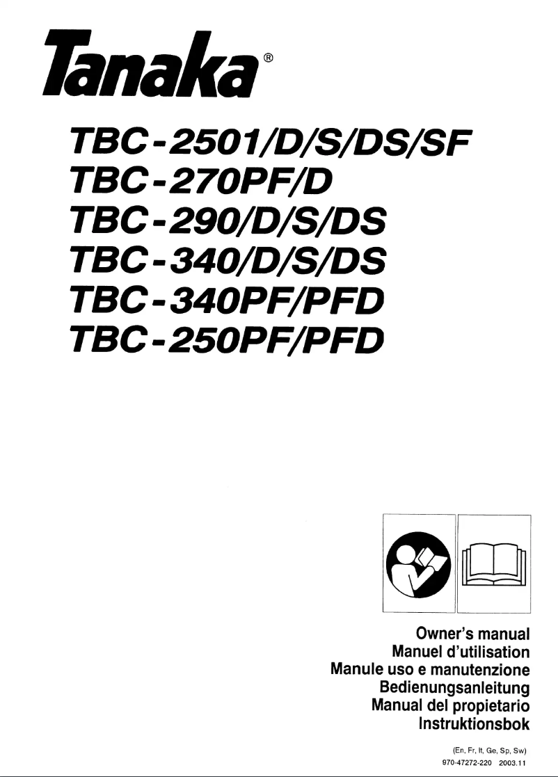 Page 1 de la notice Manuel utilisateur Tanaka TBC-340PF