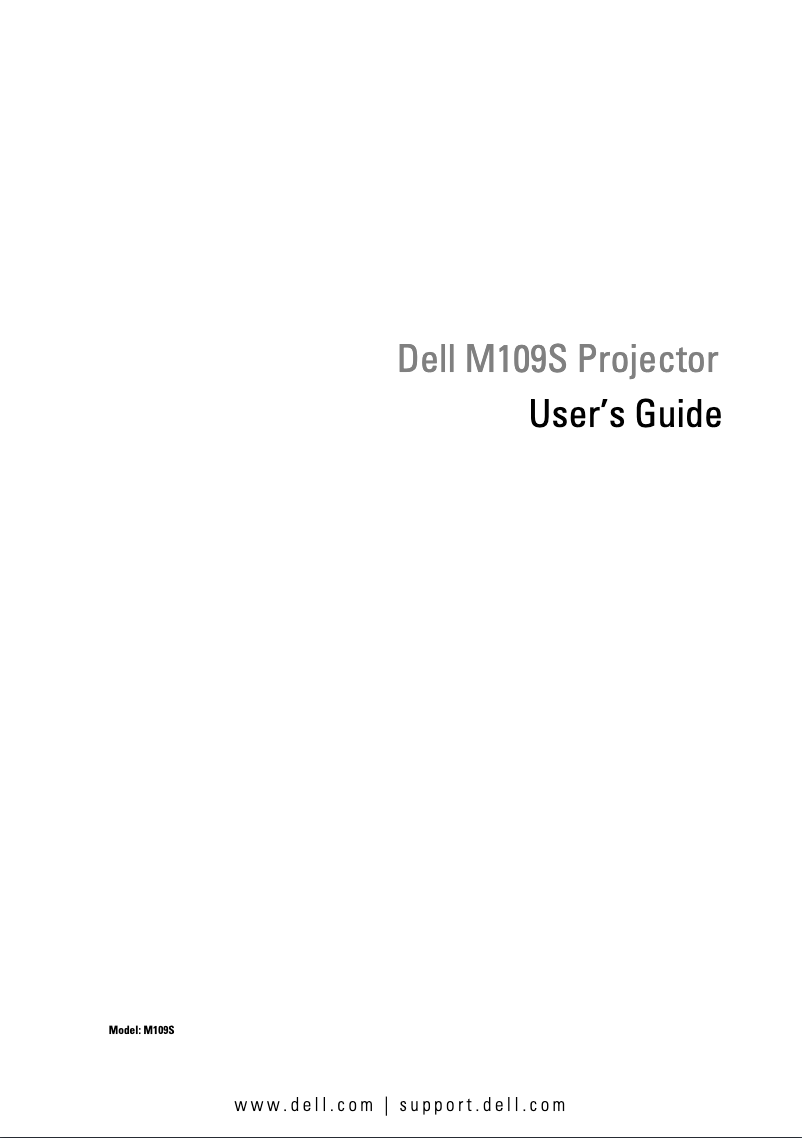 Página 1 del manual Manual de usuario Dell M109S