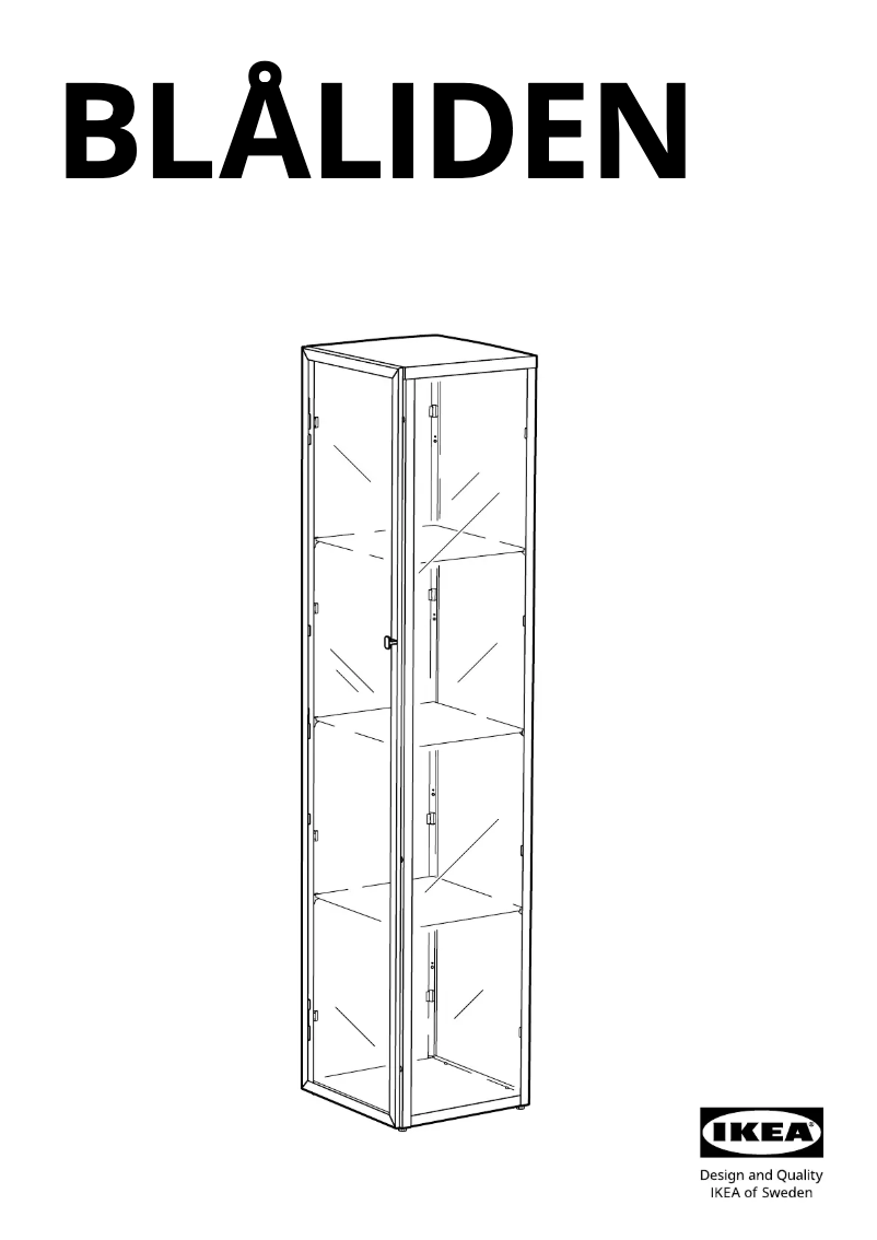 Page 1 de la notice Manuel utilisateur Ikea BLÅLIDEN 805.205.20