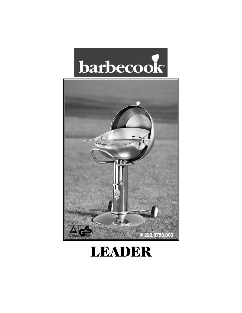 Page 1 de la notice Manuel utilisateur Barbecook Banika 2006