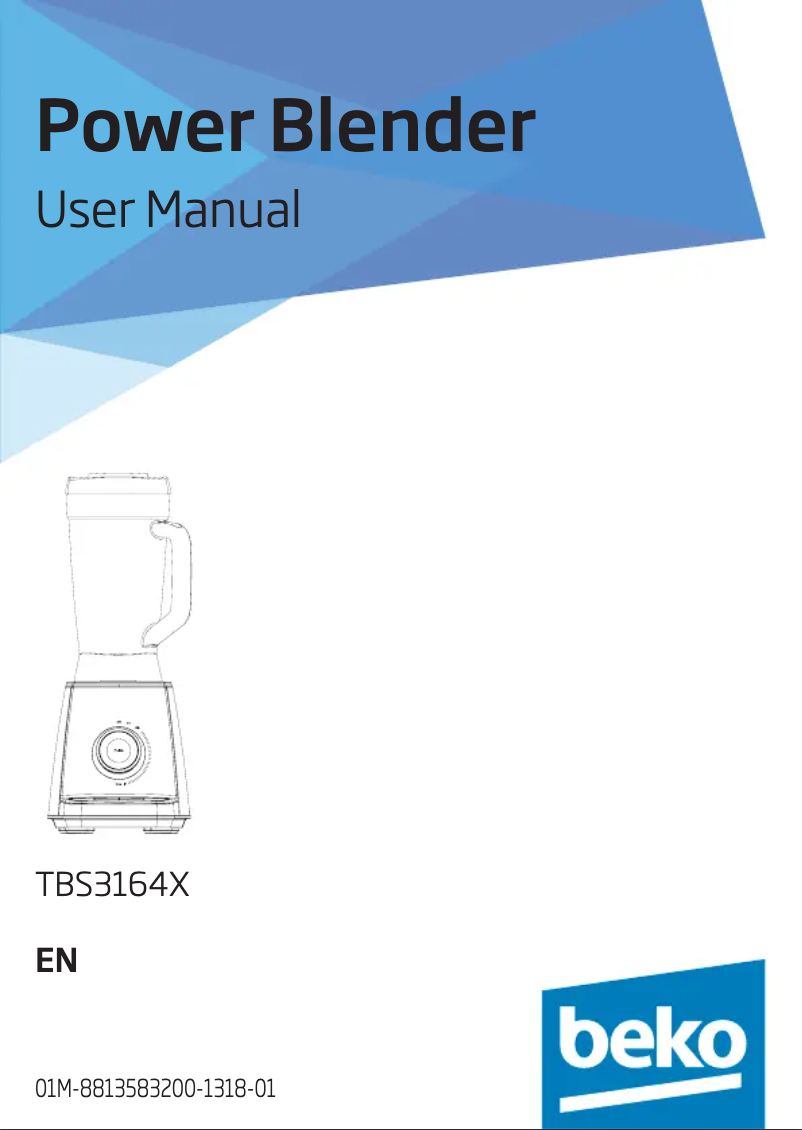 Image de la première page du manuel de l'appareil TBS3164