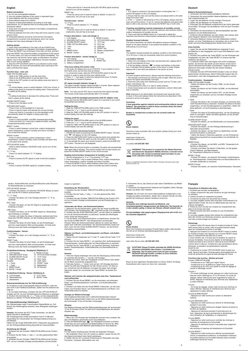 Image de la première page du manuel de l'appareil BNC013