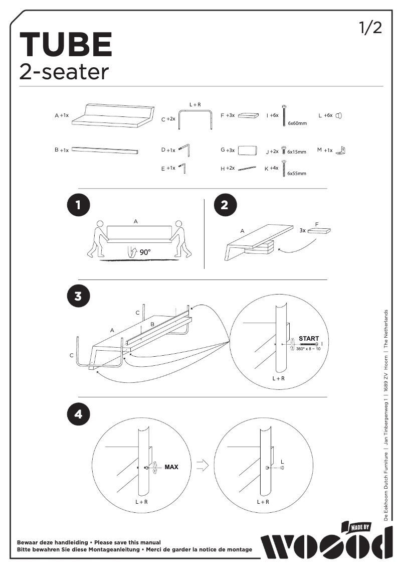 Page n°1 - Manuel utilisateur WOOOD Tube