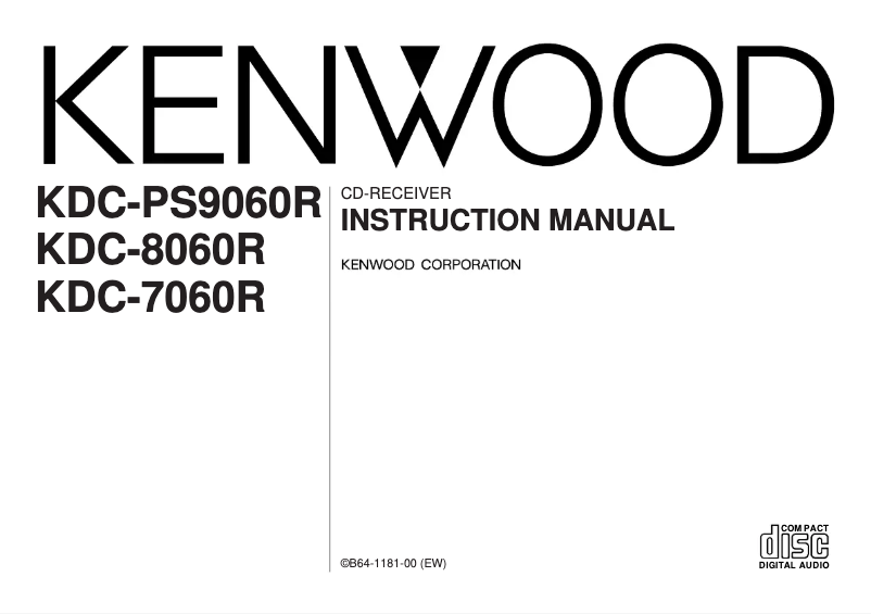 Page 1 de la notice Manuel utilisateur Kenwood KDC-8060R