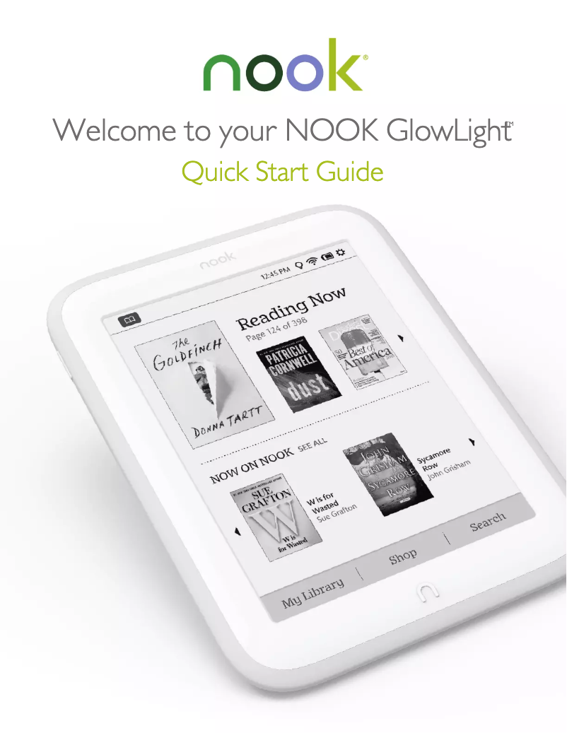 Page n°1 - Guide de démarrage rapide Barnes & Noble Nook GlowLight