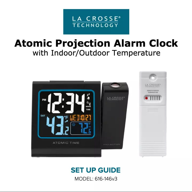 Page 1 de la notice Manuel utilisateur La Crosse Technology 616-146V3