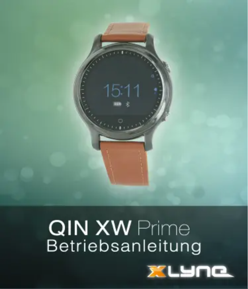 Image de la première page du manuel de l'appareil QIN XW Prime