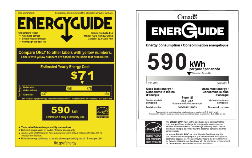 Image de la première page du manuel de l'appareil COS-FDR223GWSS