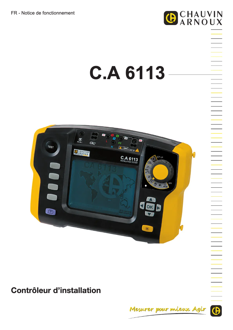 First page image of the manual for C.A 6113