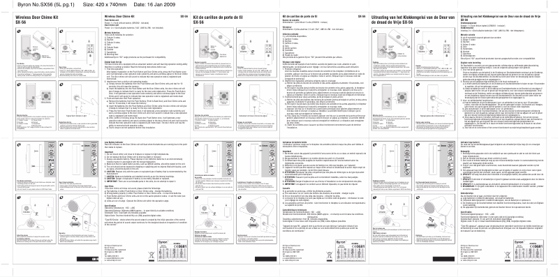 Page 1 de la notice Manuel utilisateur Byron SX56