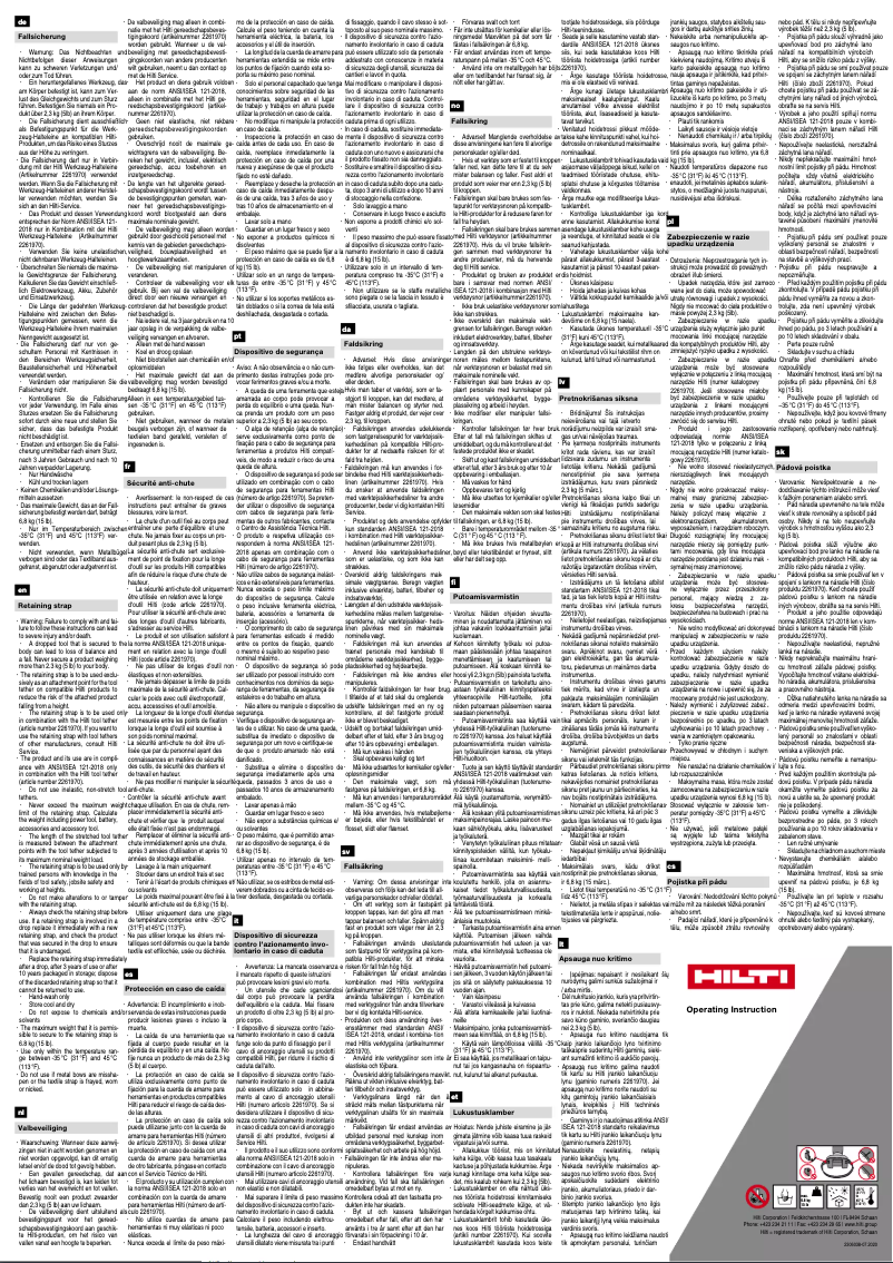 Página 1 del manual Manual de usuario Hilti 15lb