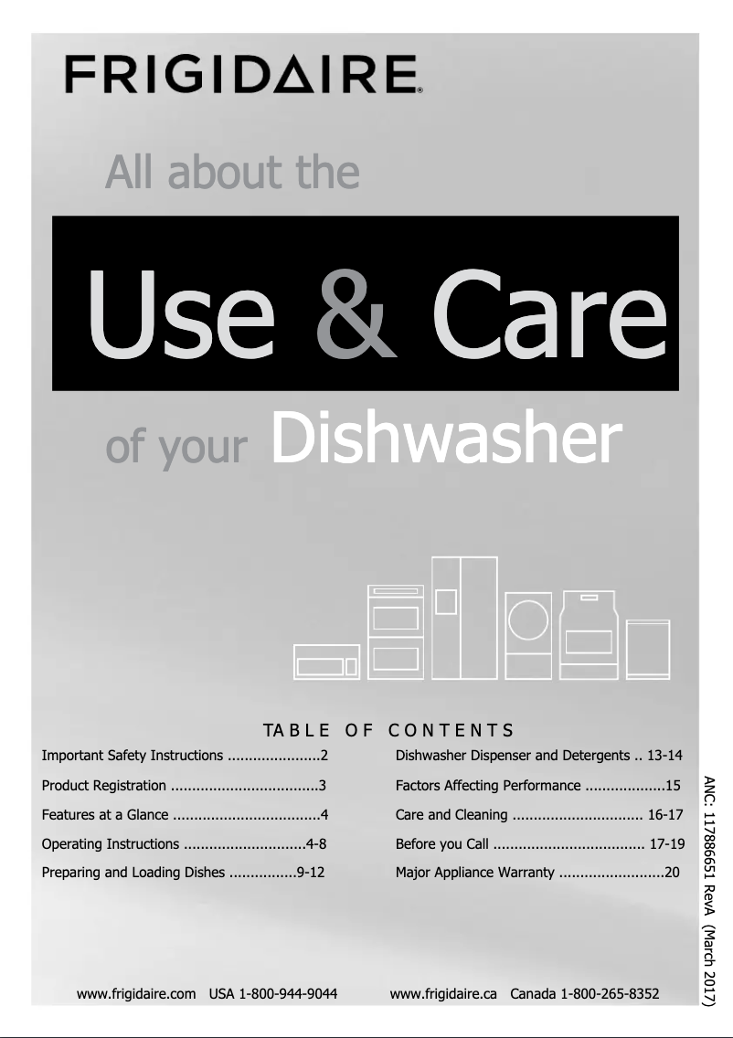 Page n°1 - Manuel utilisateur Frigidaire FGID2479