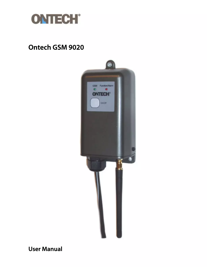 Image de la première page du manuel de l'appareil GSM 9020