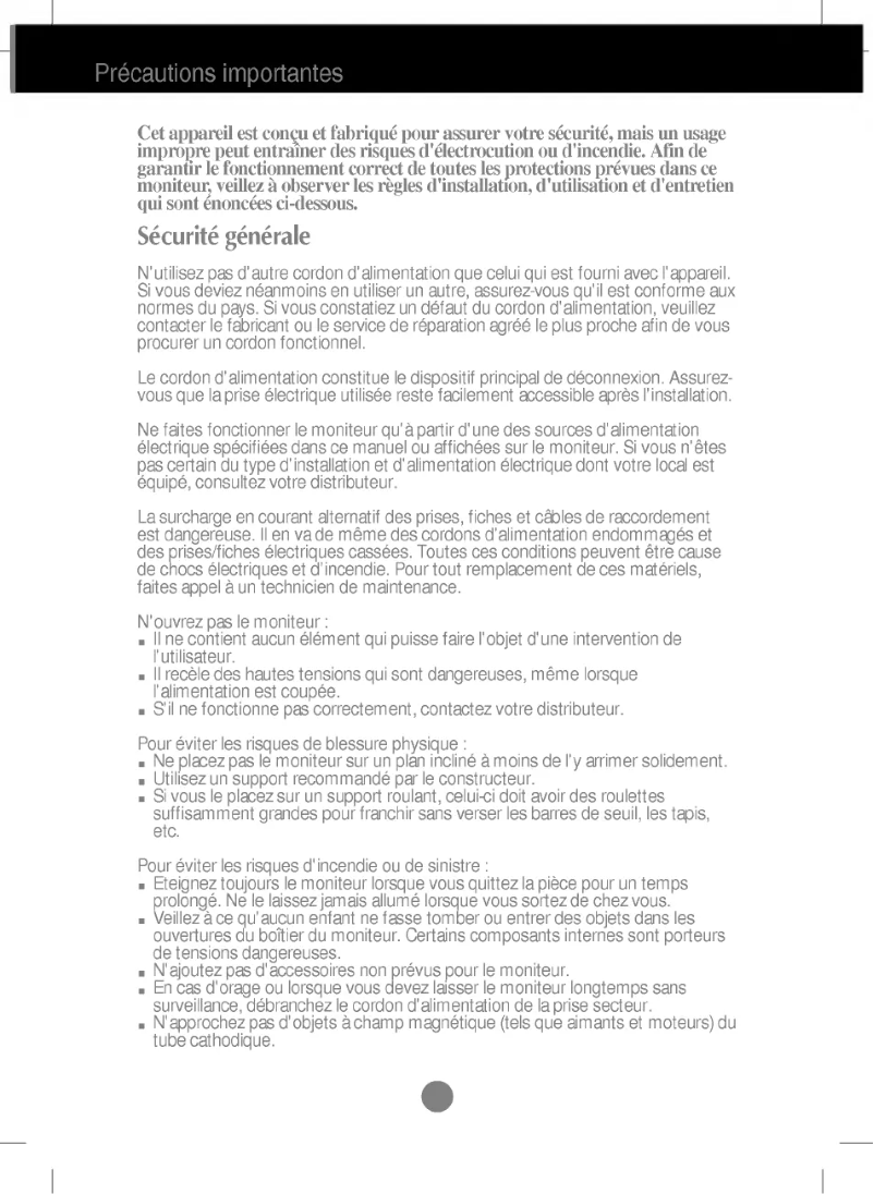 Página 1 del manual Manual de usuario LG 775FT