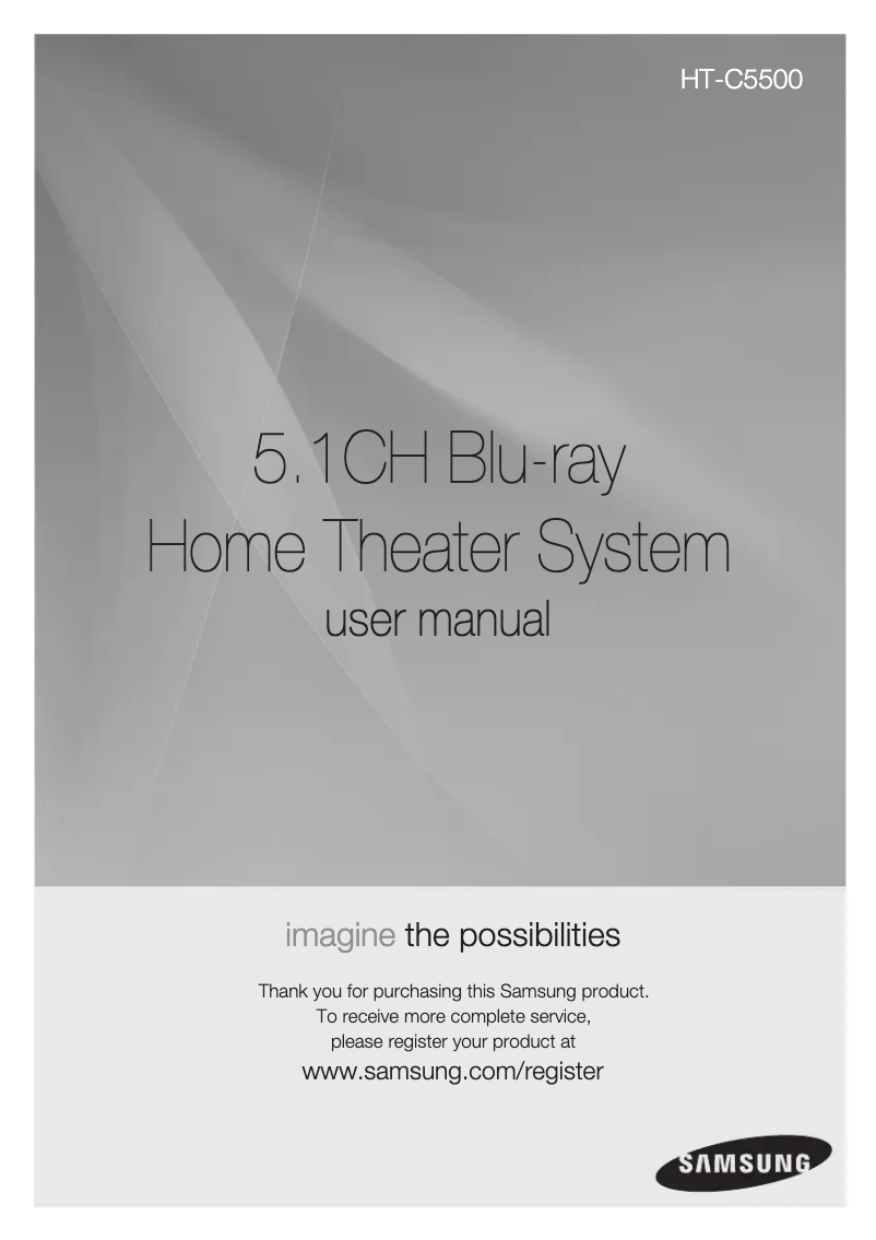 Page n°1 - Manuel utilisateur Samsung HT-HD910HD