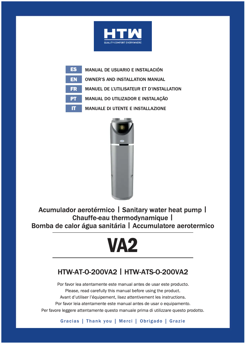 Page n°1 - Manuel utilisateur HTW HTW-AT-O-200VA2