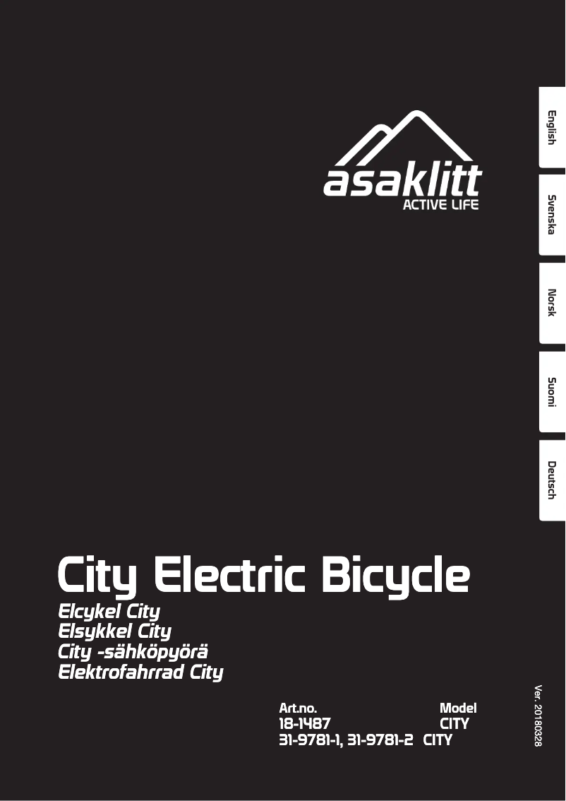 Página 1 del manual Manual de usuario Asaklitt City