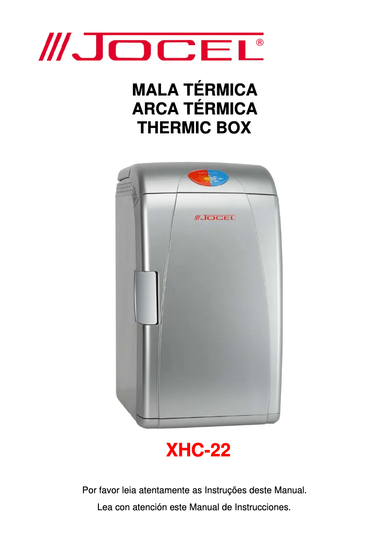 First page image of the manual for XHC-22