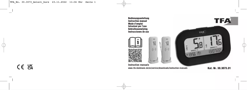 Image de la première page du manuel de l'appareil Double-Check 30.3073.01