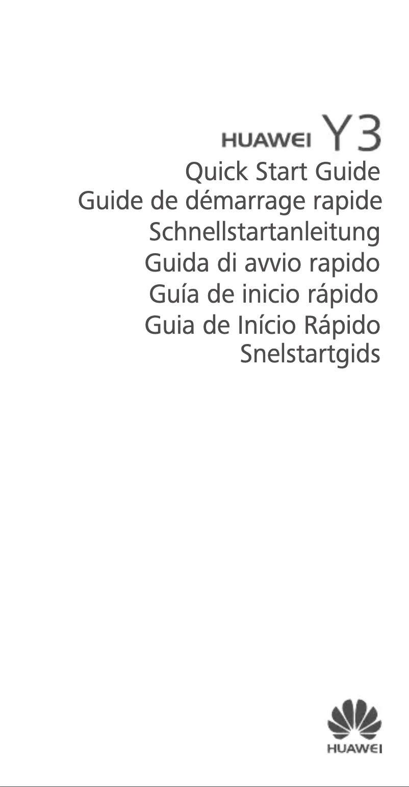 Page 1 de la notice Manuel utilisateur Huawei Y3