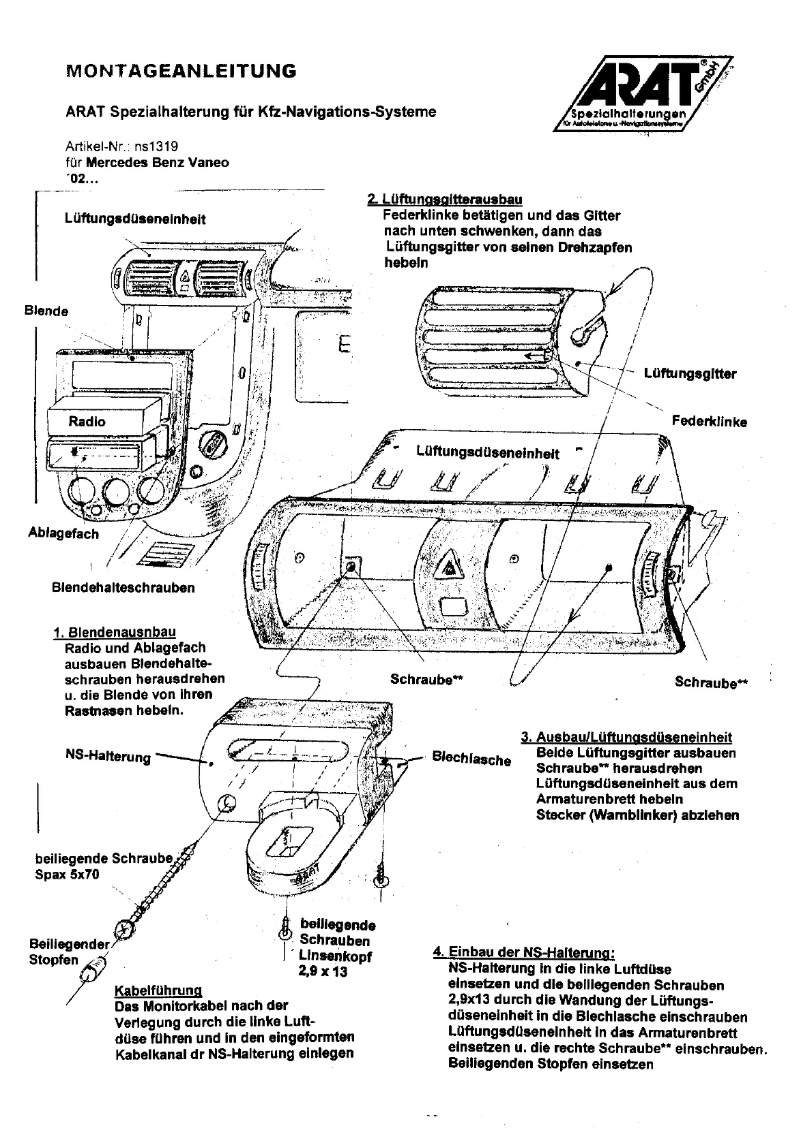Image de la première page du manuel de l'appareil NS1319