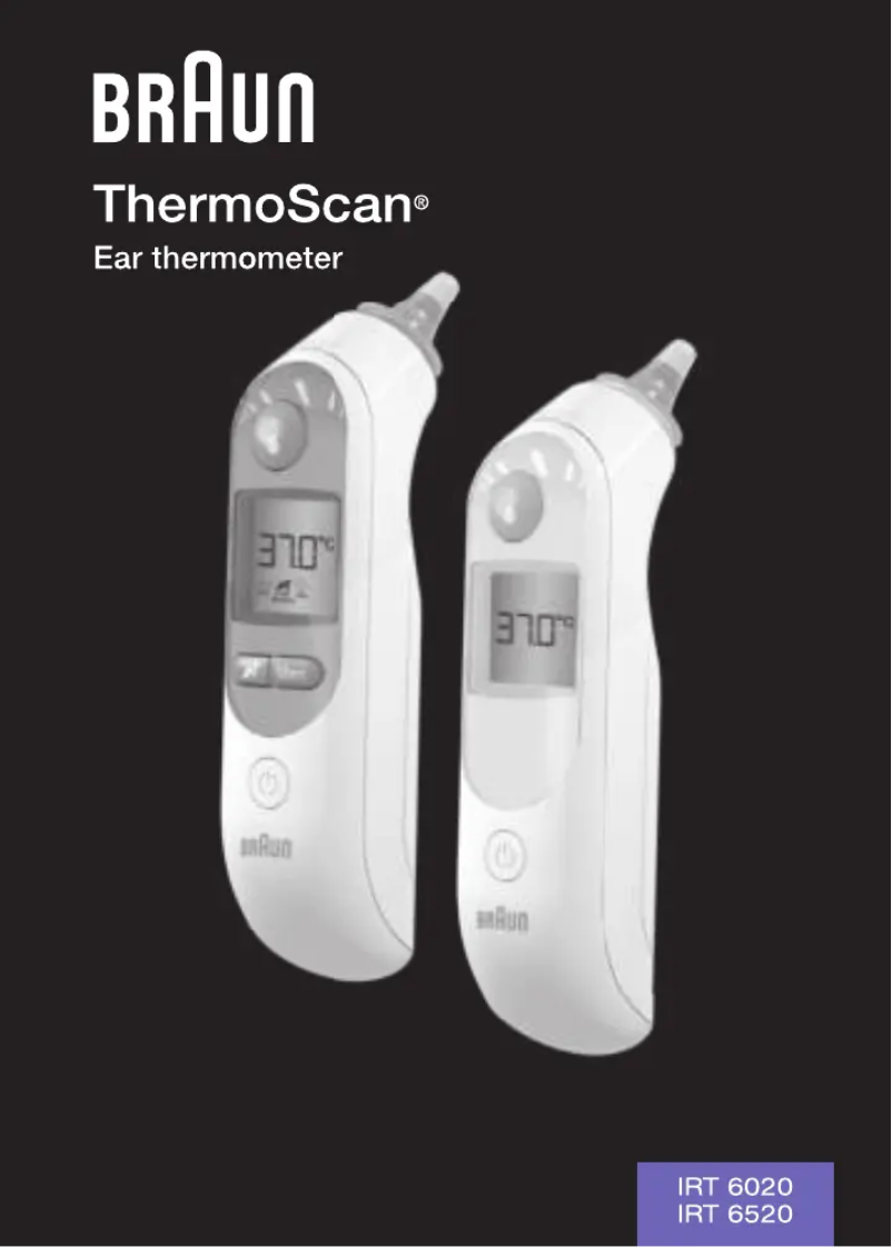 Image de la première page du manuel de l'appareil ThermoScan 7 IRT 6520