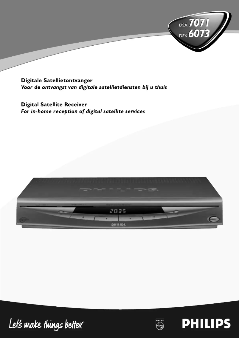Page n°1 - Manuel utilisateur Philips DSX6073