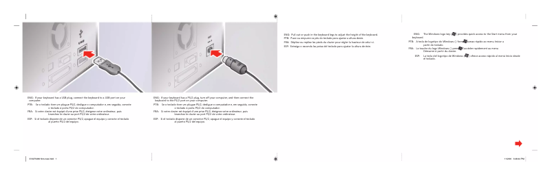 Page n°1 - Manuel utilisateur Microsoft Wired Keyboard 500