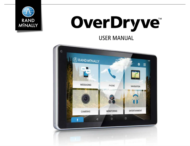 Page n°1 - Manuel utilisateur Rand McNally OverDryve