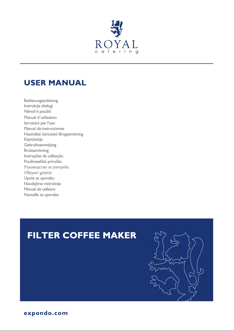Page 1 de la notice Manuel utilisateur Royal Catering RCCCM-011E