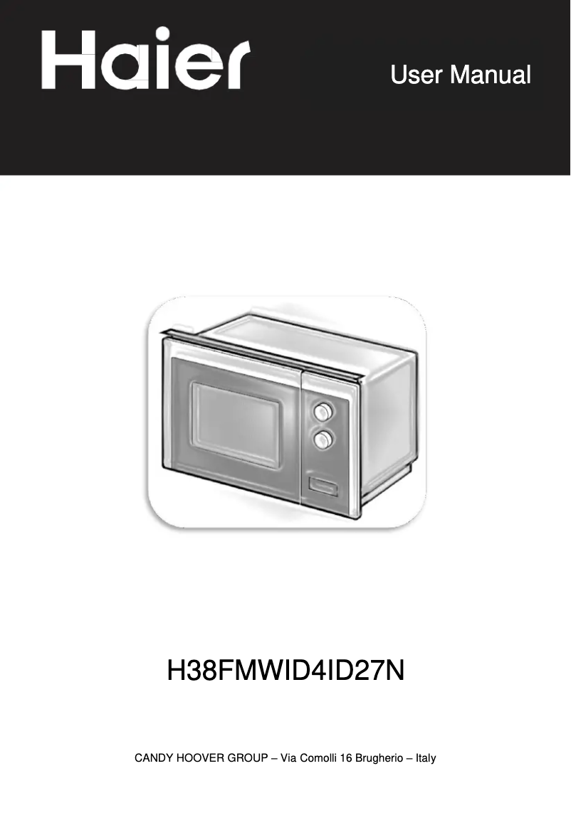 Page 1 de la notice Manuel utilisateur Haier H38FMWID4ID27N