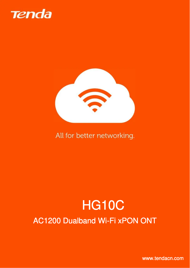 Page n°1 - Fiche technique Tenda HG10C
