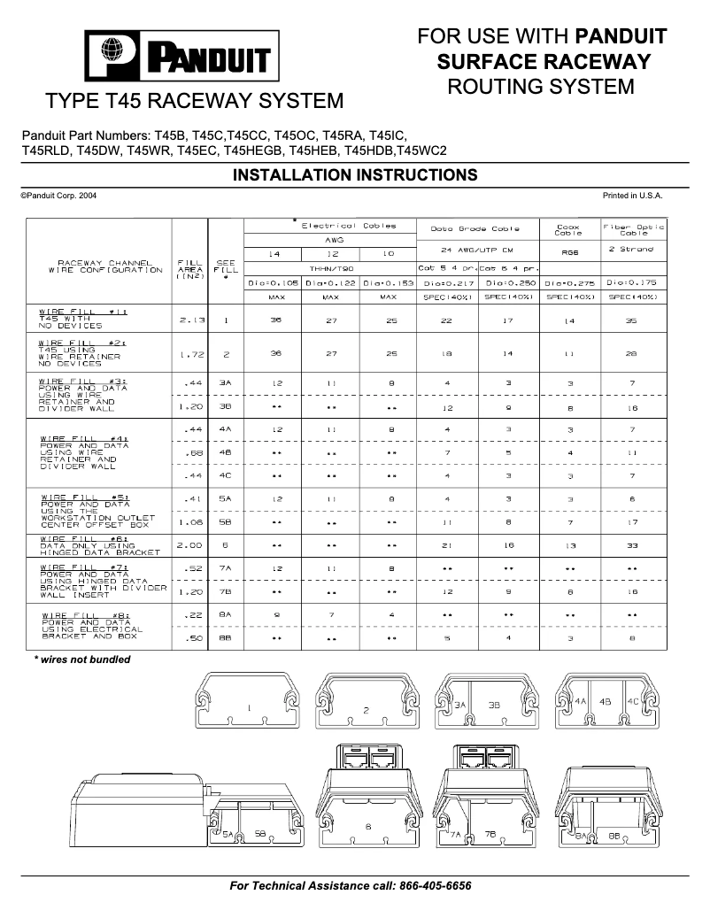 Página 1 del manual Manual de usuario Panduit T45RAIW