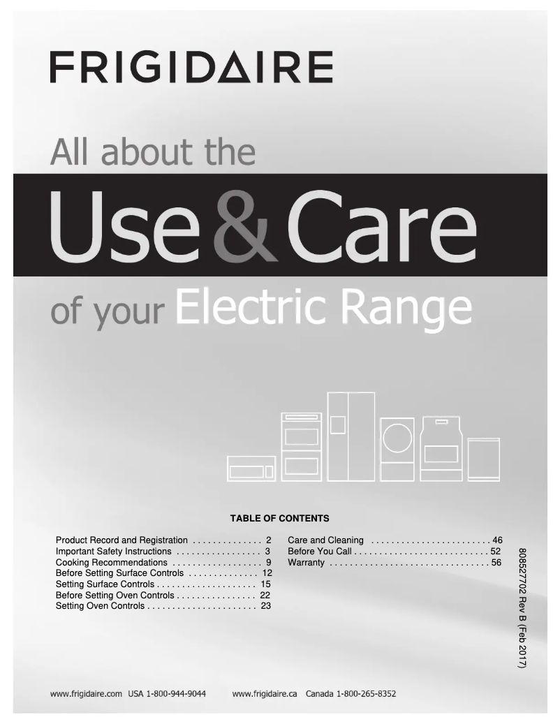 Page n°1 - Manuel utilisateur Frigidaire FGEF3059TD