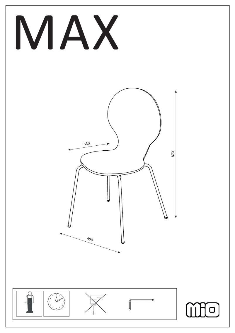 Image de la première page du manuel de l'appareil Max