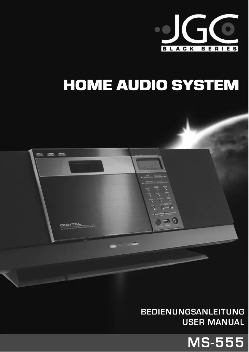 Page 1 de la notice Manuel utilisateur JGC MS-555