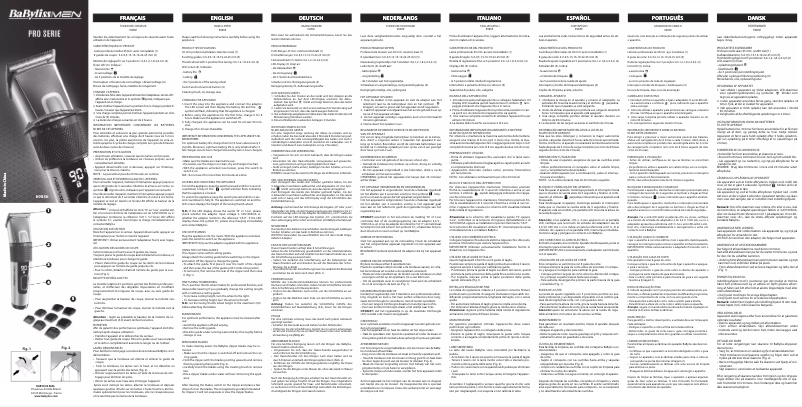 Page 1 de la notice Manuel utilisateur BaByliss E985E