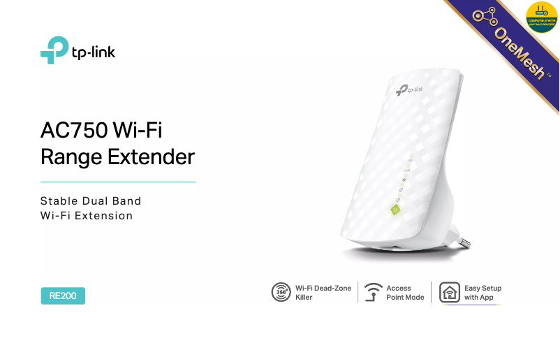 Image de la première page du manuel de l'appareil RE200