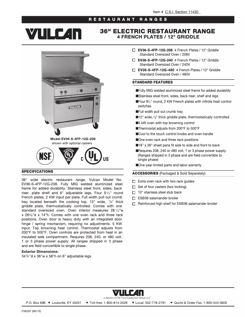 Image de la première page du manuel de l'appareil EV36S