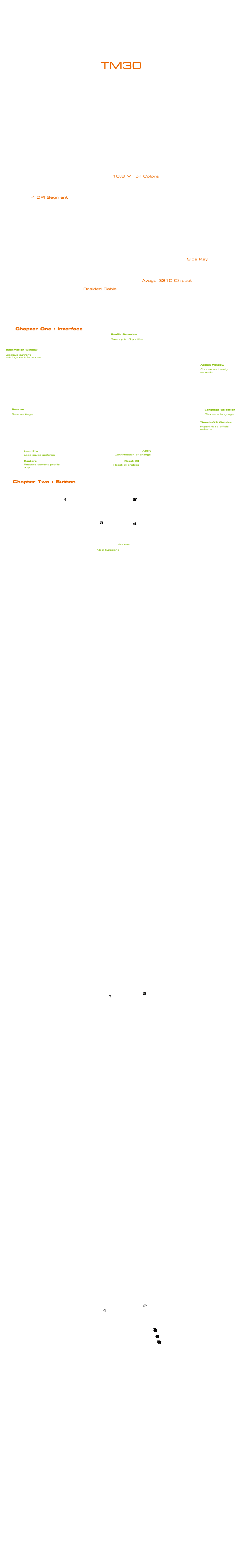 Página 1 del manual Manual de usuario ThunderX3 TM30