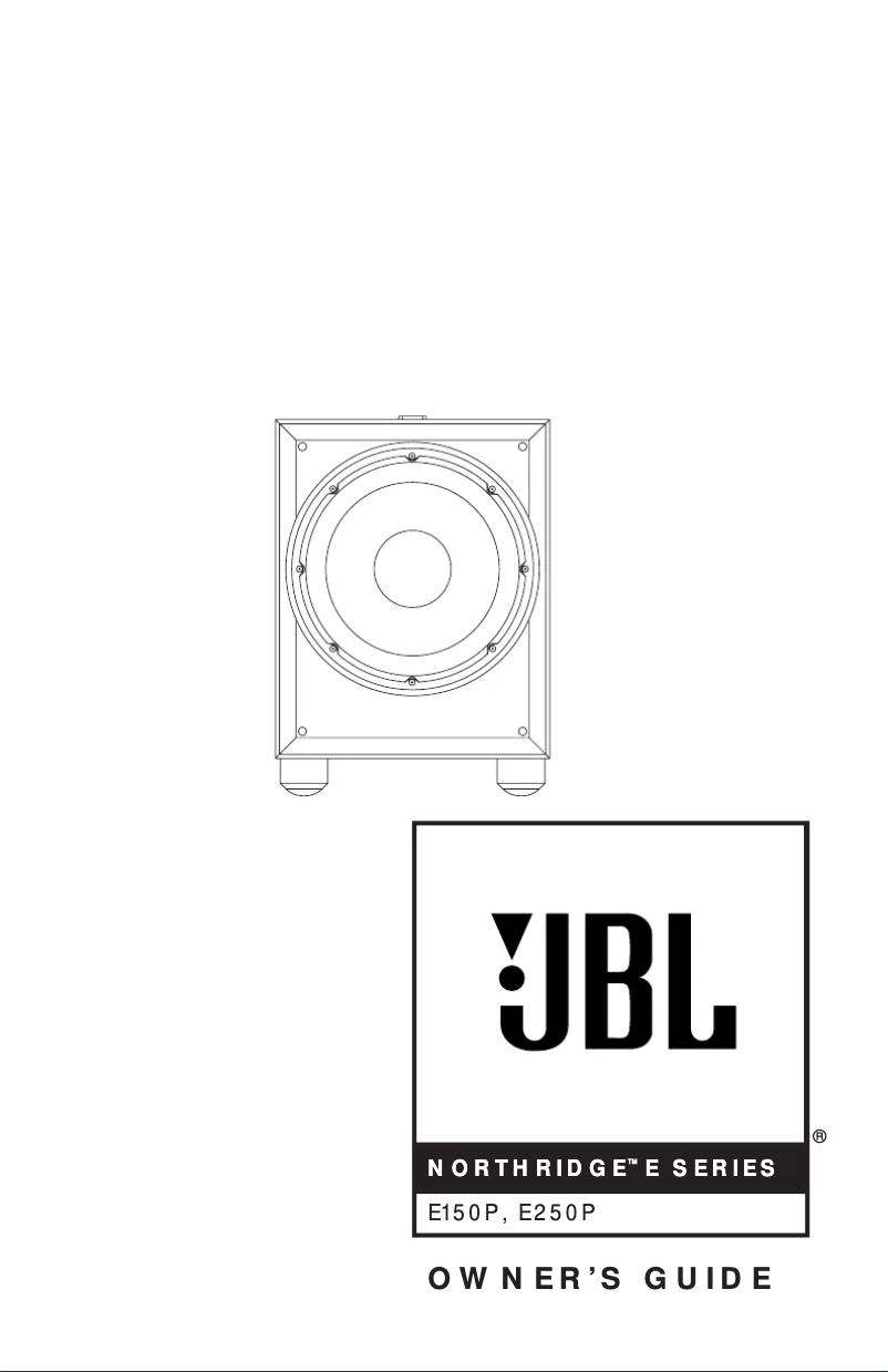 Page n°1 - Manuel utilisateur JBL E150P