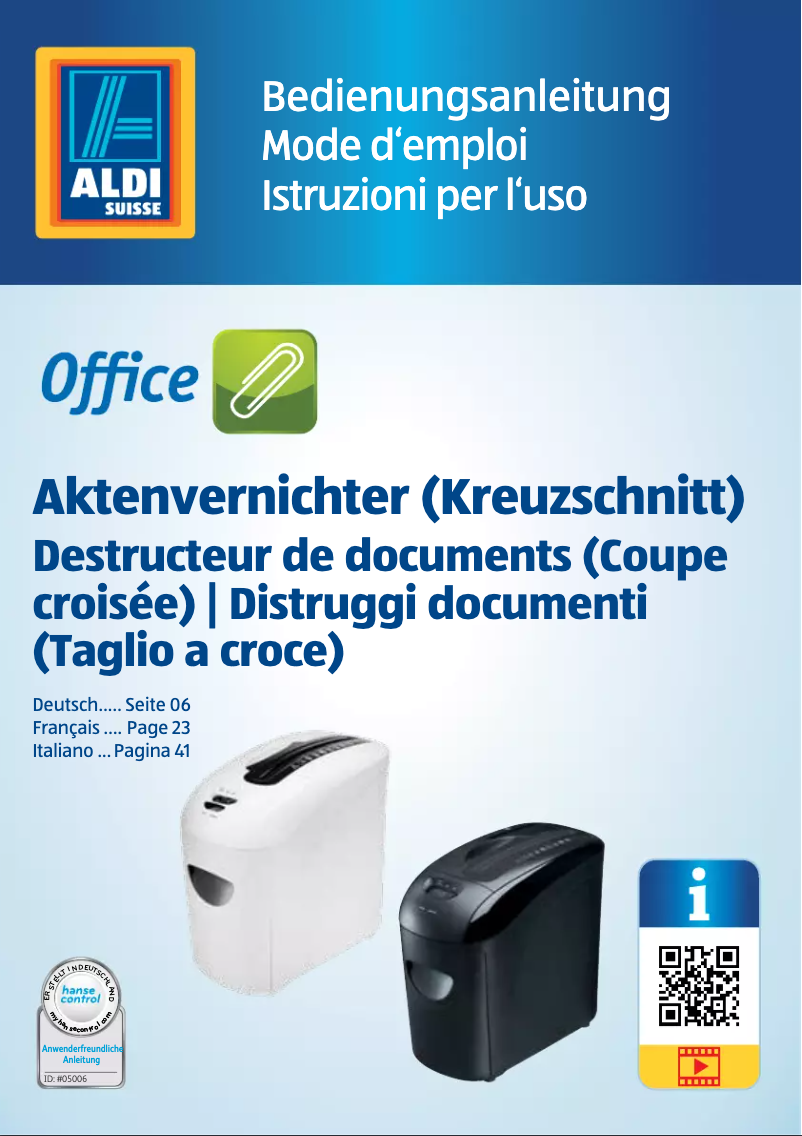 Page n°1 - Manuel utilisateur Rex 91796