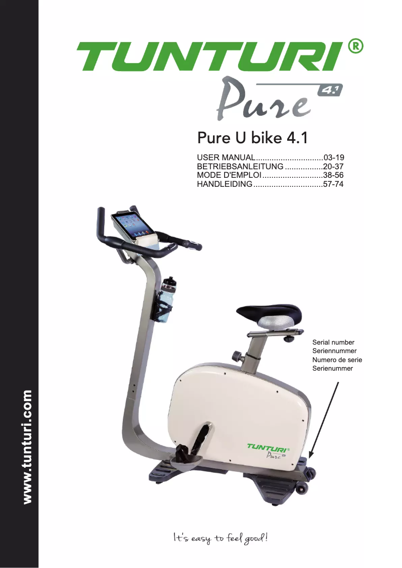 Page n°1 - Manuel utilisateur Tunturi Bike R 4.1