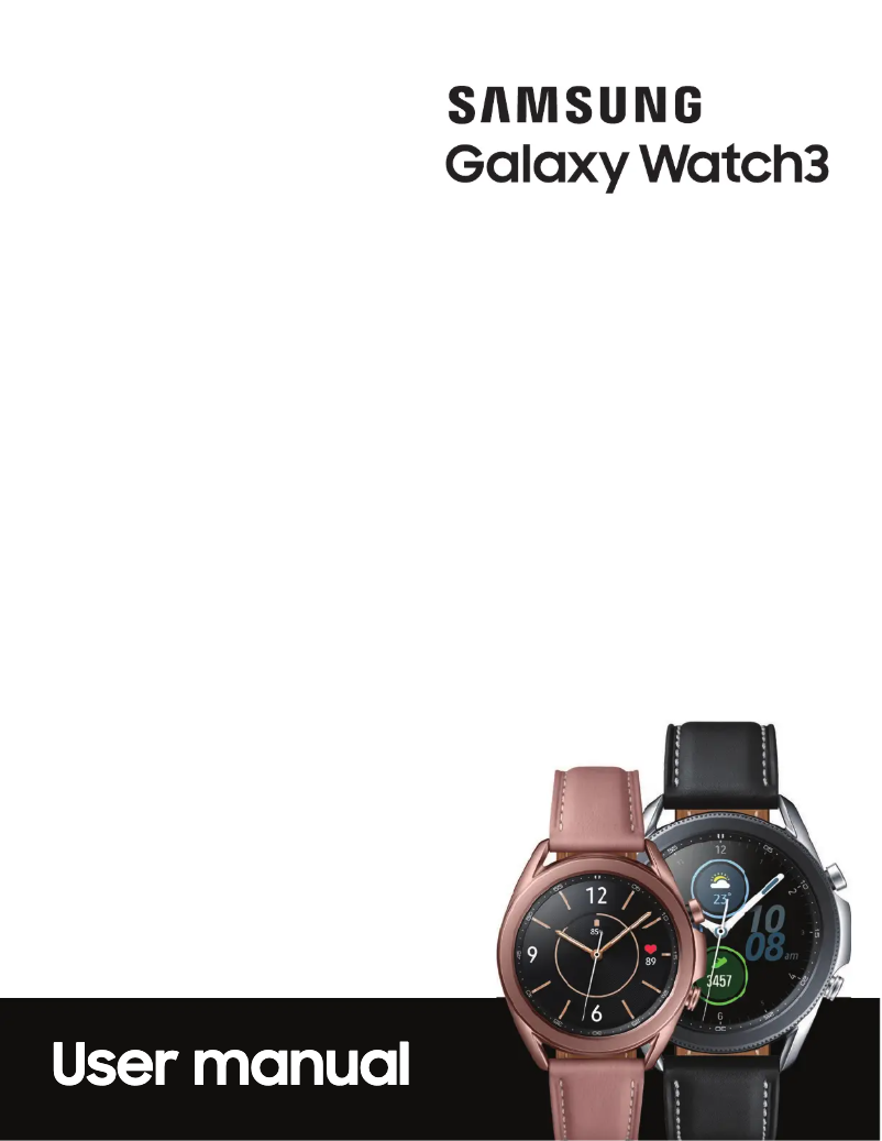 Page n°1 - Manuel utilisateur Samsung Galaxy Watch 2