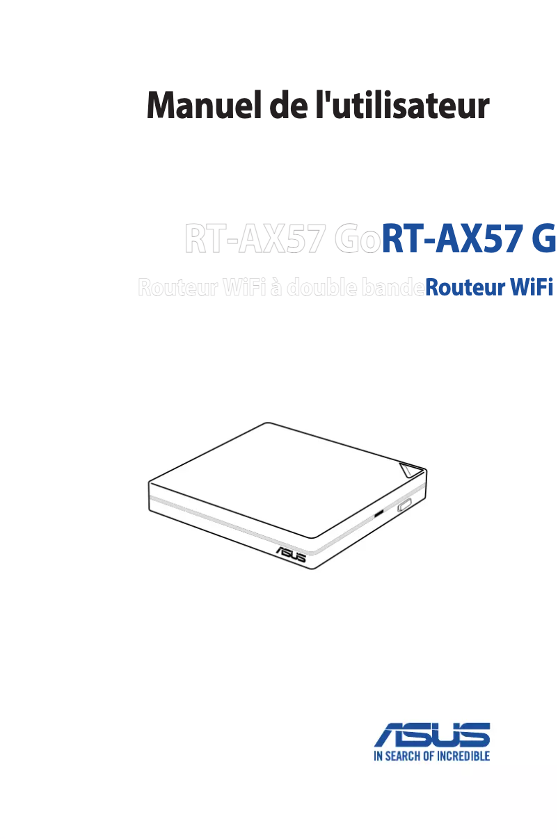 Page 1 de la notice Manuel utilisateur Asus RT-AX57 Go