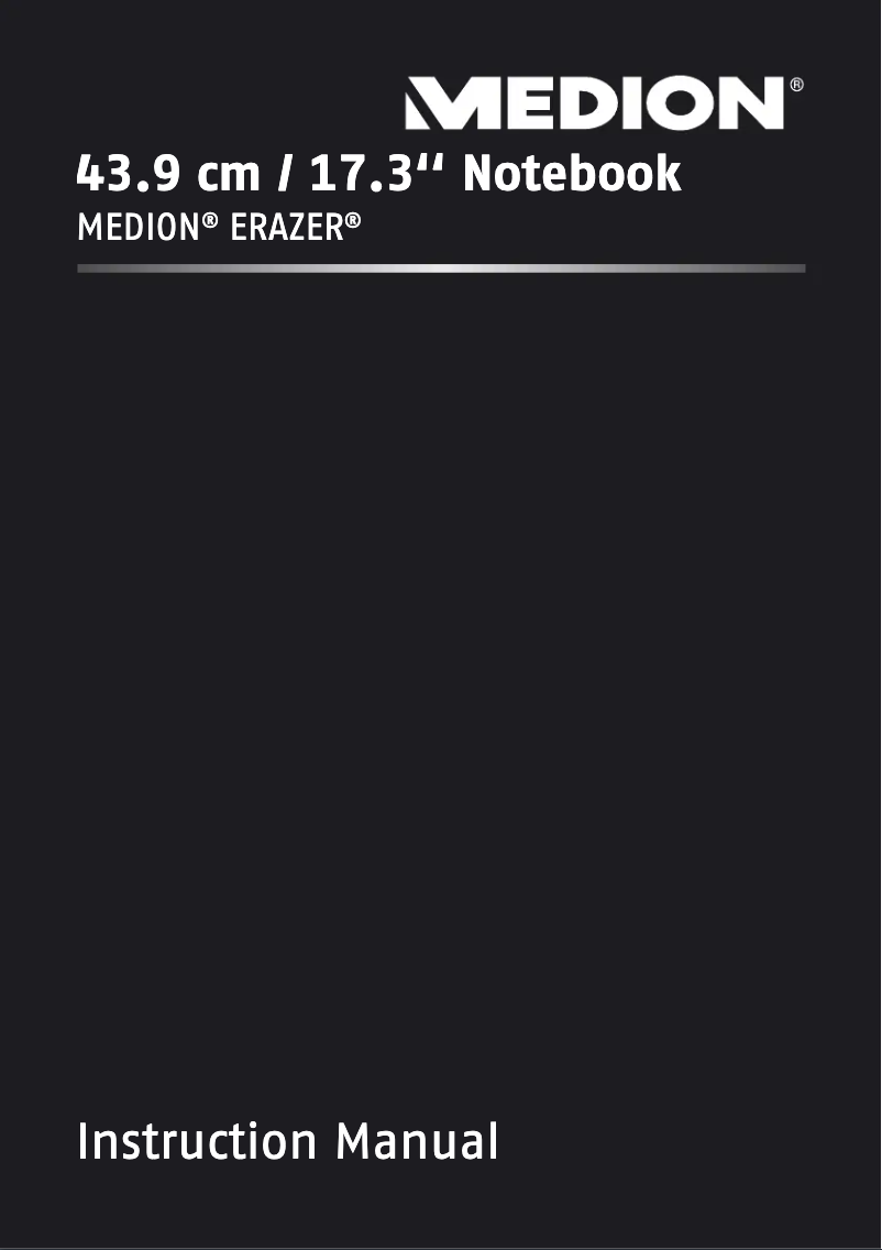 Image de la première page du manuel de l'appareil Erazer X7827
