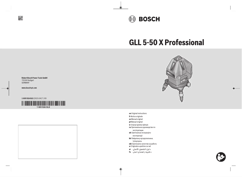 Página 1 del manual Manual de usuario Bosch GLL 5-50 Professional